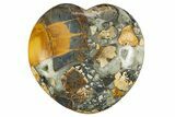 Polished Maligano Jasper Heart - Excellent Polishing #311933-1